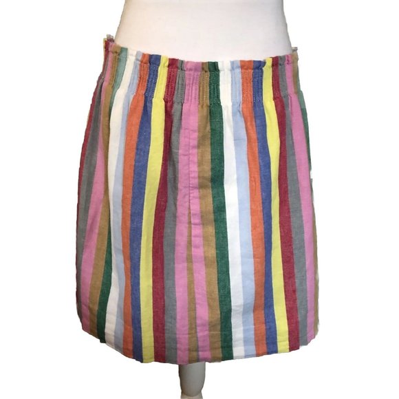 J Crew Striped Skirt Womens 12 Used - Picture 15 of 16